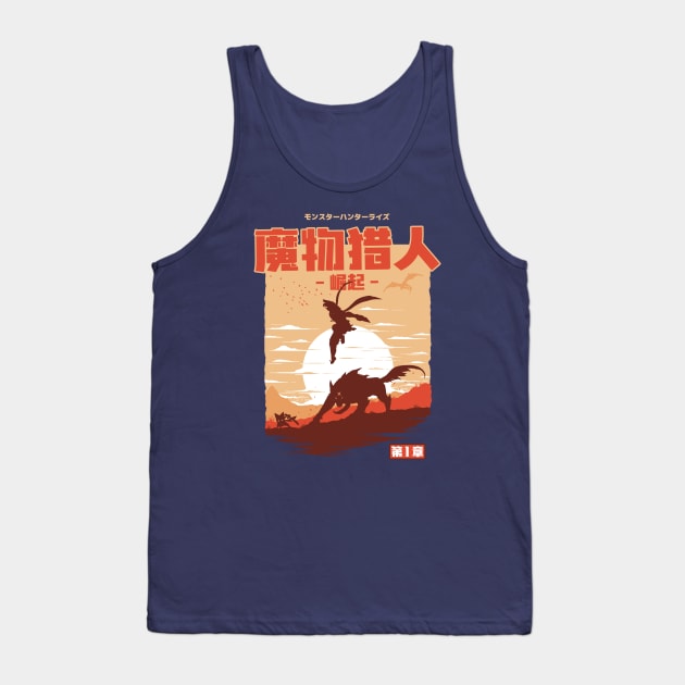 Rise of the Monster Hunter Tank Top by StevenToang